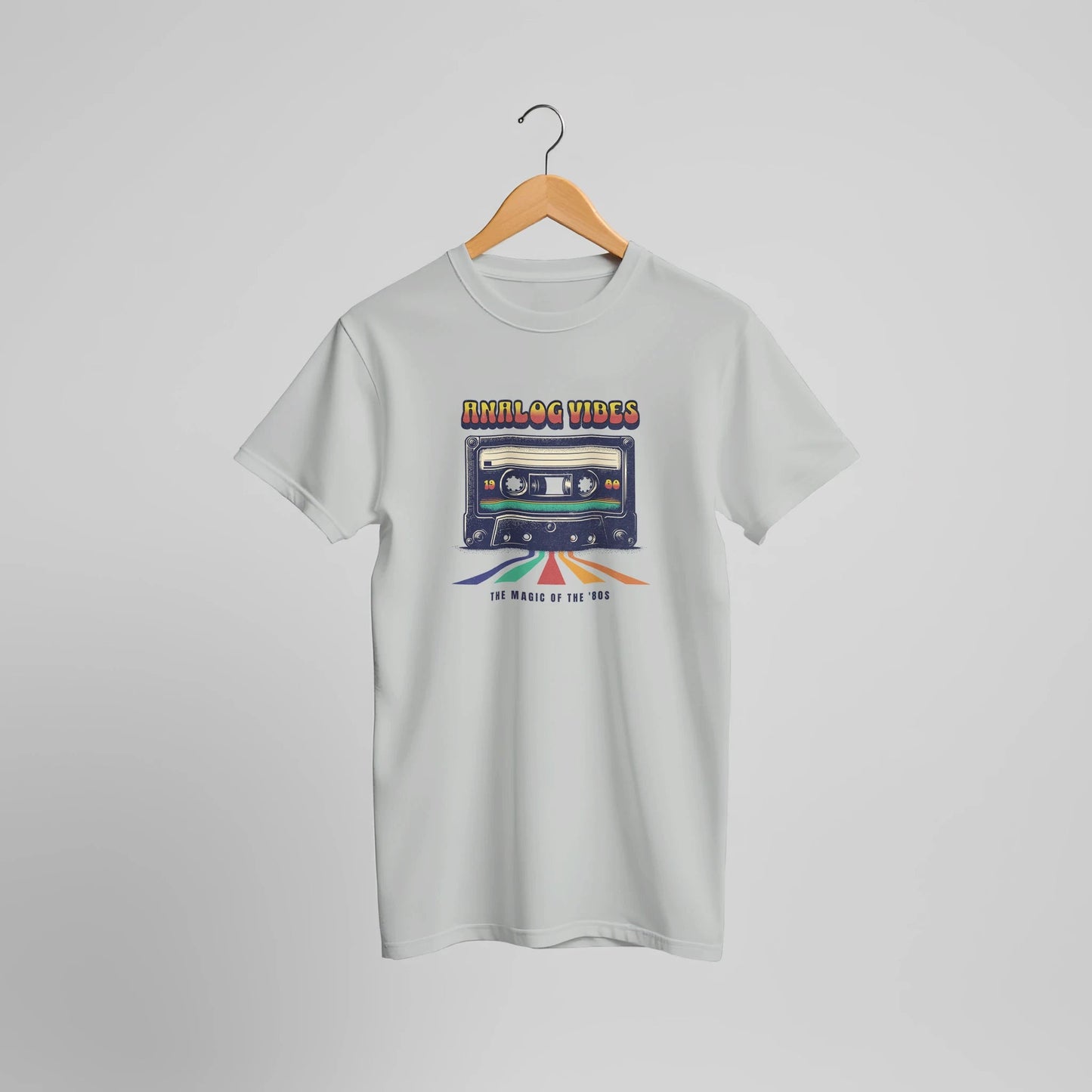 Analog Vibes | Premium herre t - skjorte med figurnær passform - Print Material - Iskyns.no