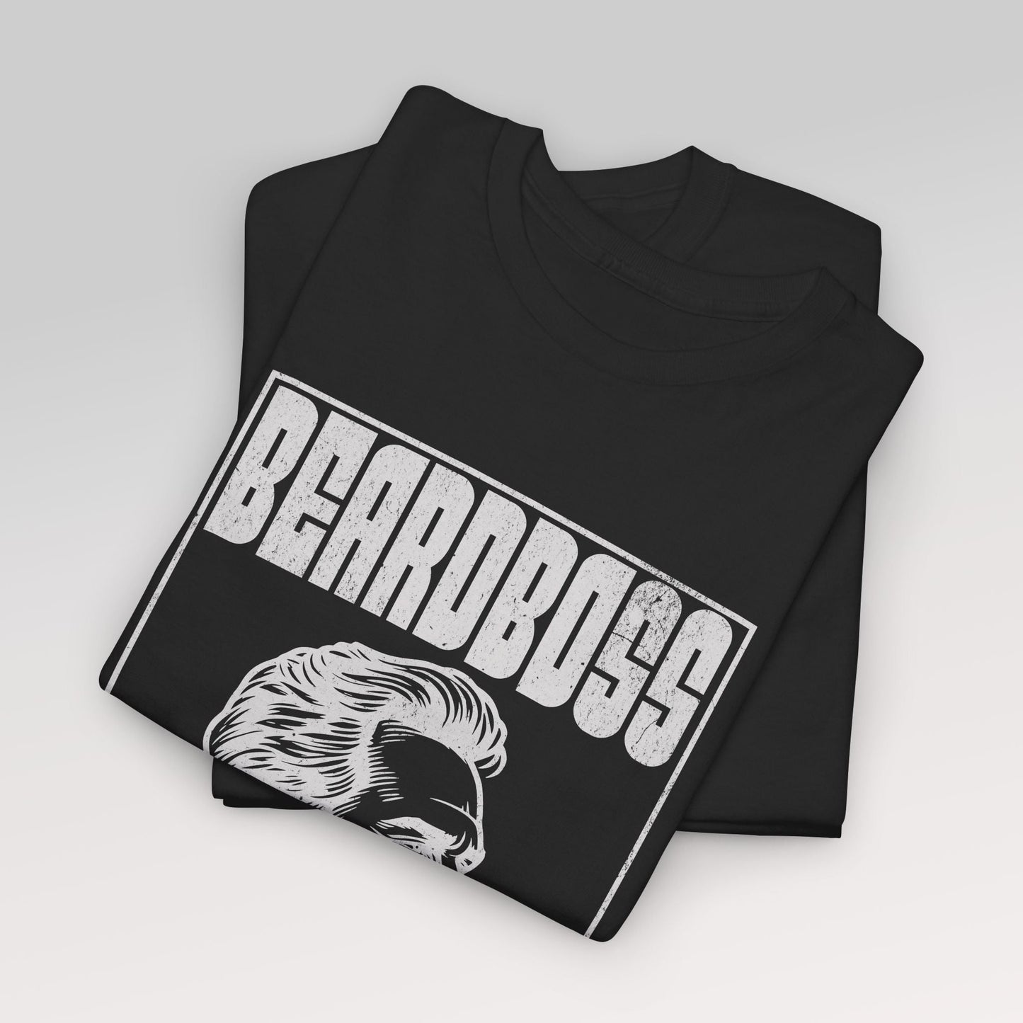 Beardboss – Old School | Humoristisk herre t - skjorte for skjeggelskere - T-Shirt - Iskyns.no