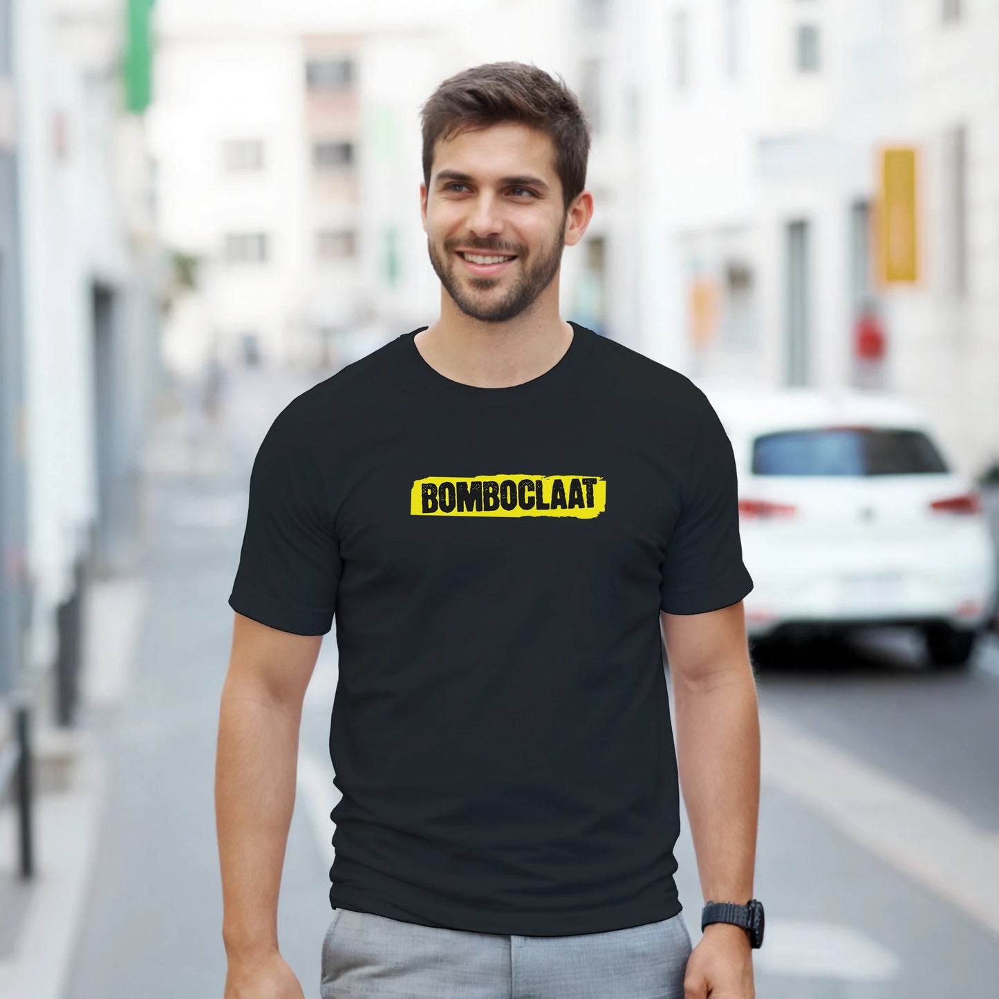 Bomboclaat | Unisex t - skjorte med klassisk passform - Print Material - Iskyns.no