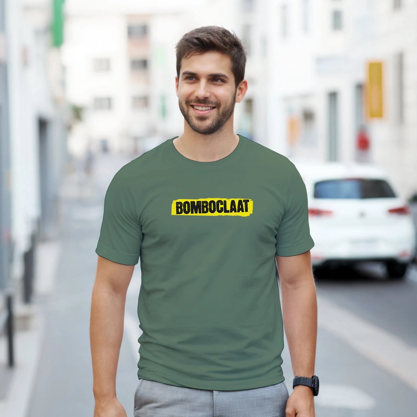 Bomboclaat | Unisex t - skjorte med klassisk passform - Print Material - Iskyns.no