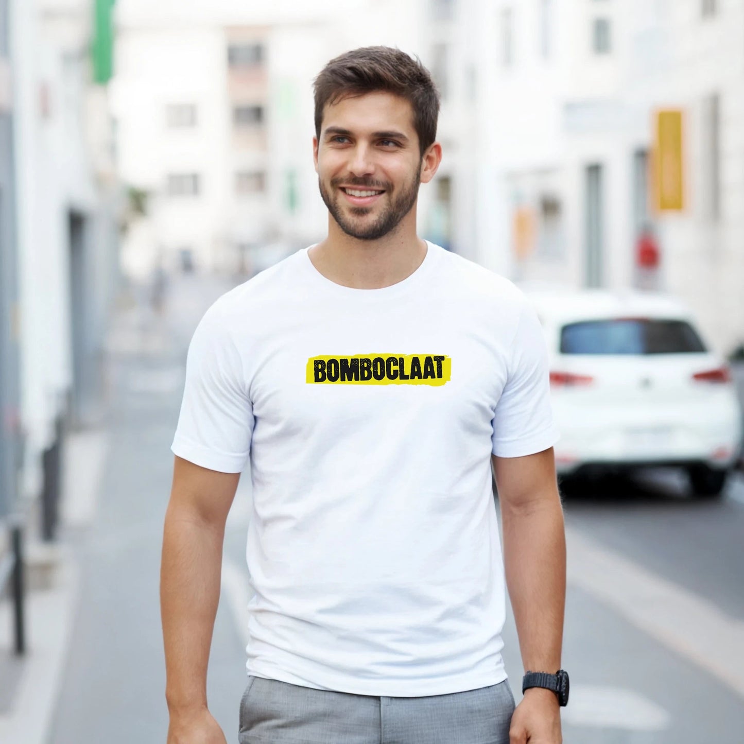 Bomboclaat | Unisex t - skjorte med klassisk passform - Print Material - Iskyns.no