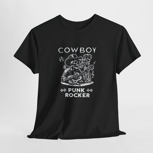 Cowboy Punk Rocker | T - skjorte for rå musikkstil - T-Shirt - Iskyns.no