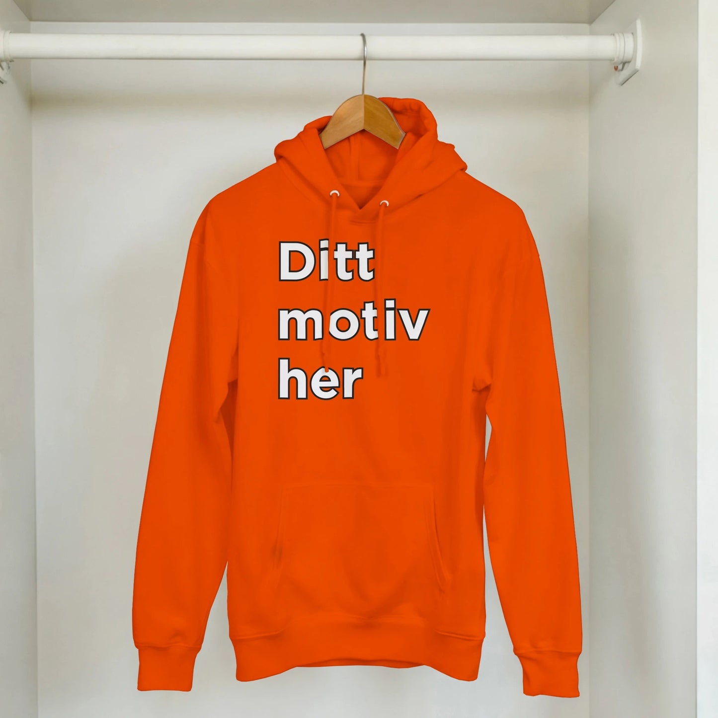 Design din egen hettegenser | Unisex hettegenser med klassisk passform - Print Material - Iskyns.no