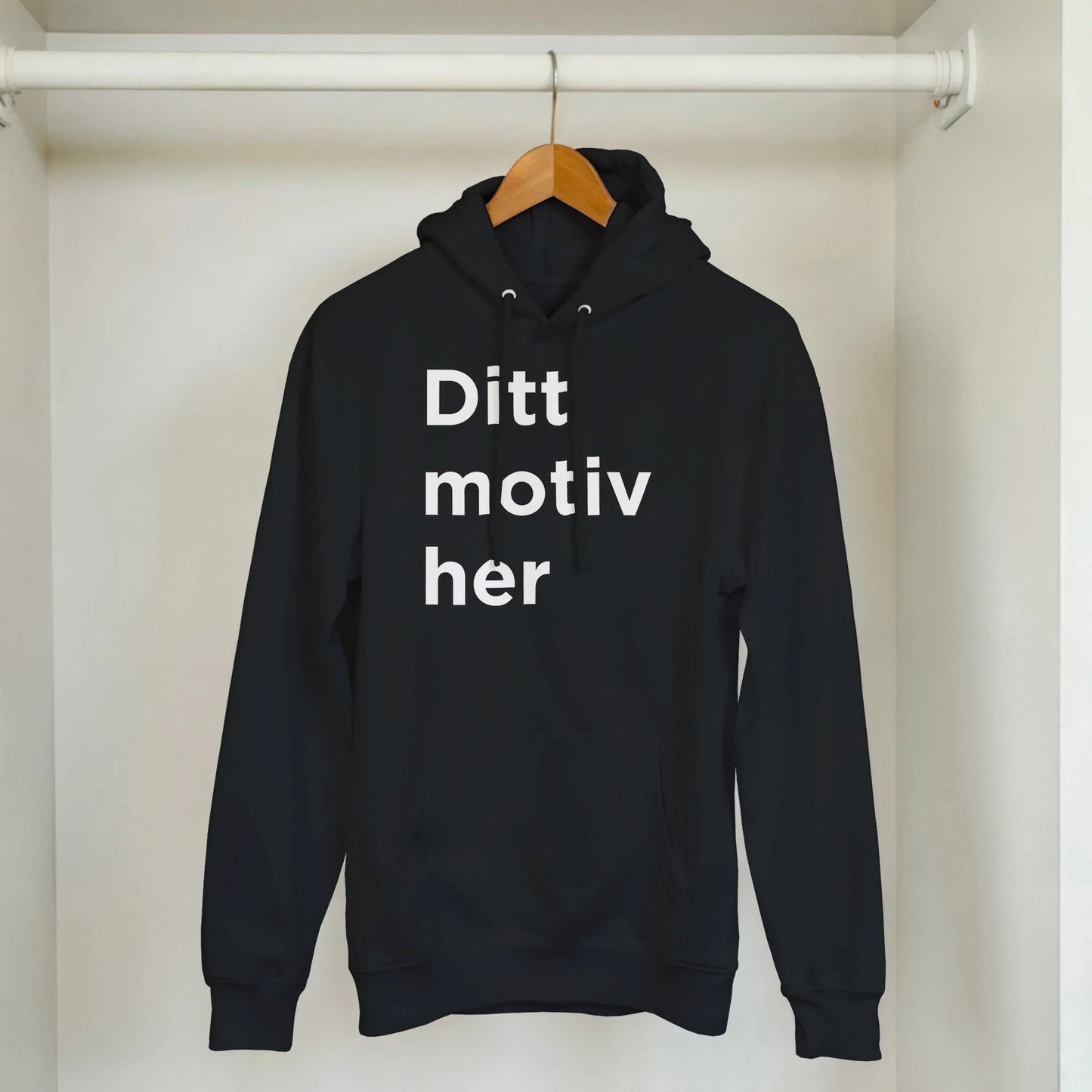 Design din egen hettegenser | Unisex hettegenser med klassisk passform - Print Material - Iskyns.no