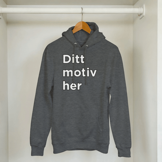 Design din egen hettegenser | Unisex hettegenser med klassisk passform - Print Material - Iskyns.no