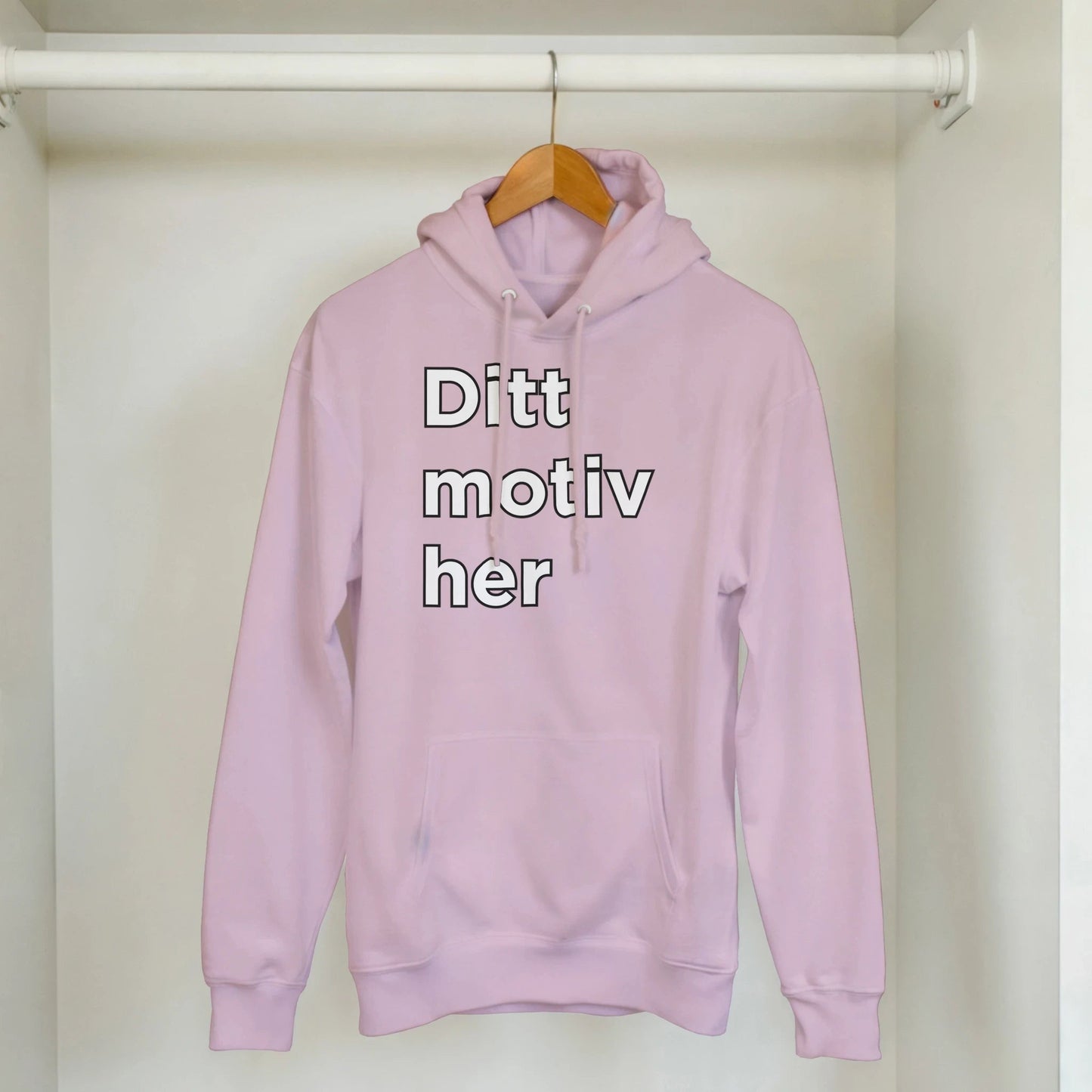 Design din egen hettegenser | Unisex hettegenser med klassisk passform - Print Material - Iskyns.no