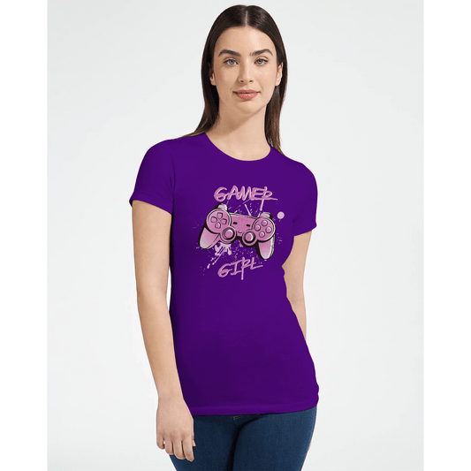 Gamer Girl | Premium dame t - skjorte med figurnær passform - Print Material - Iskyns.no