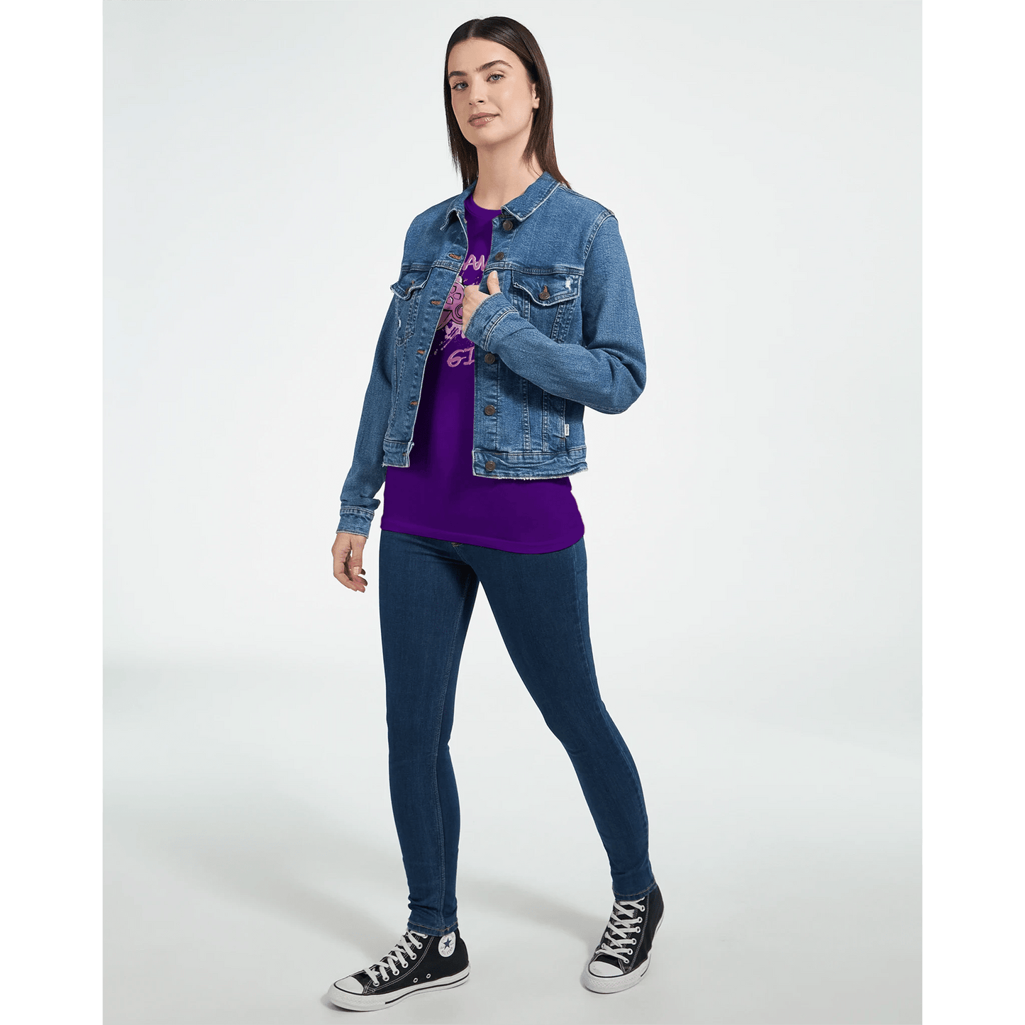 Gamer Girl | Premium dame t - skjorte med figurnær passform - Print Material - Iskyns.no