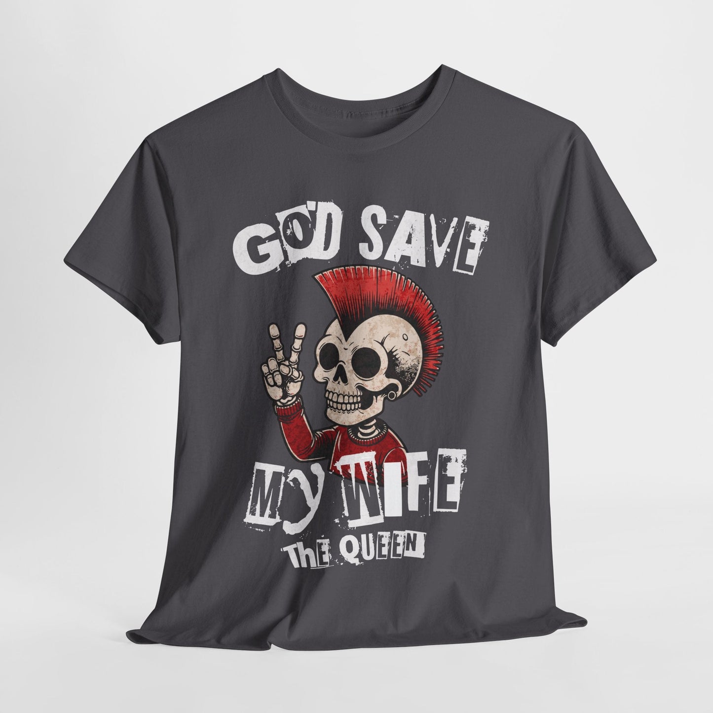 God Save My Wife The Queen | Morsom punk t - skjorte - T-Shirt - Iskyns.no