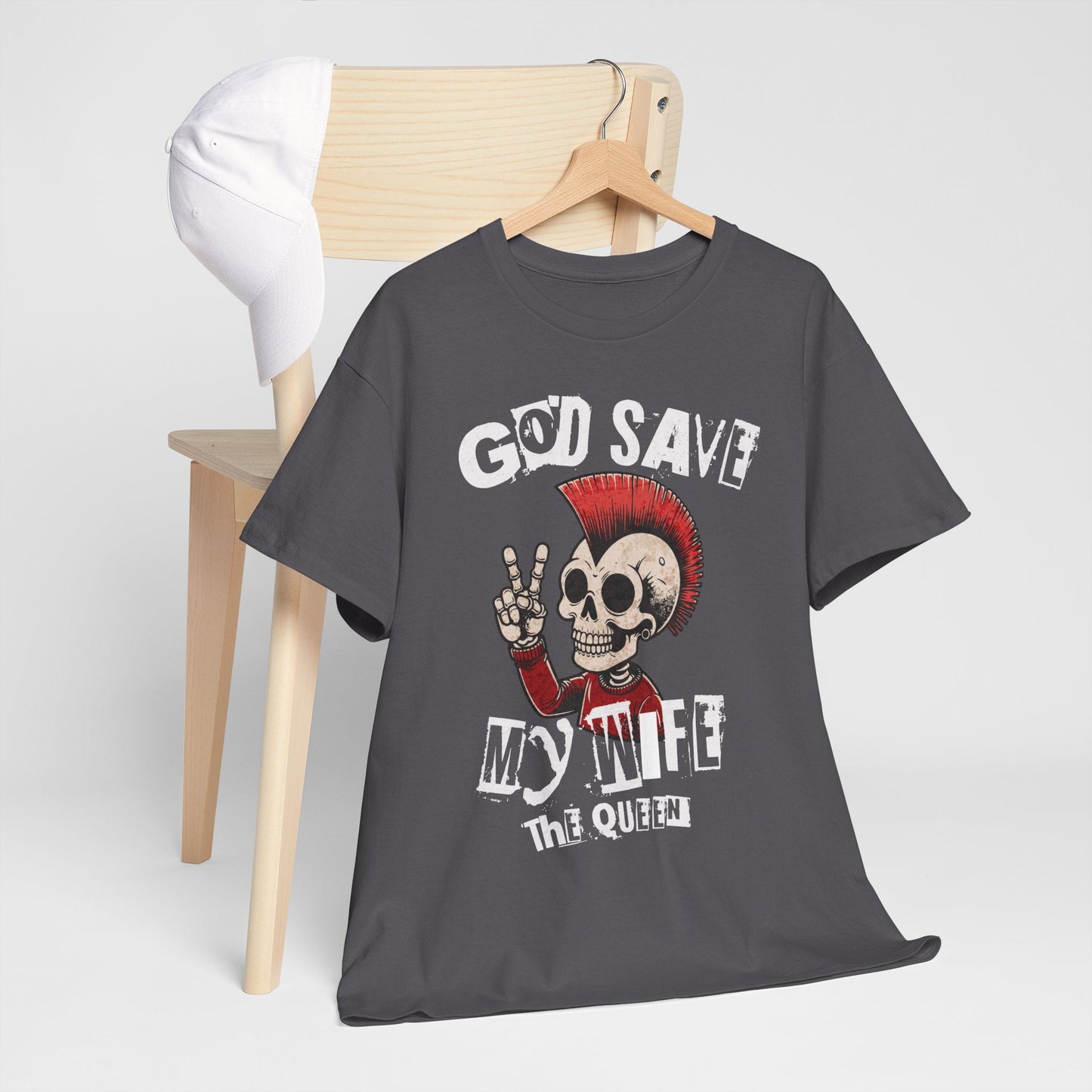 God Save My Wife The Queen | Morsom punk t - skjorte - T-Shirt - Iskyns.no