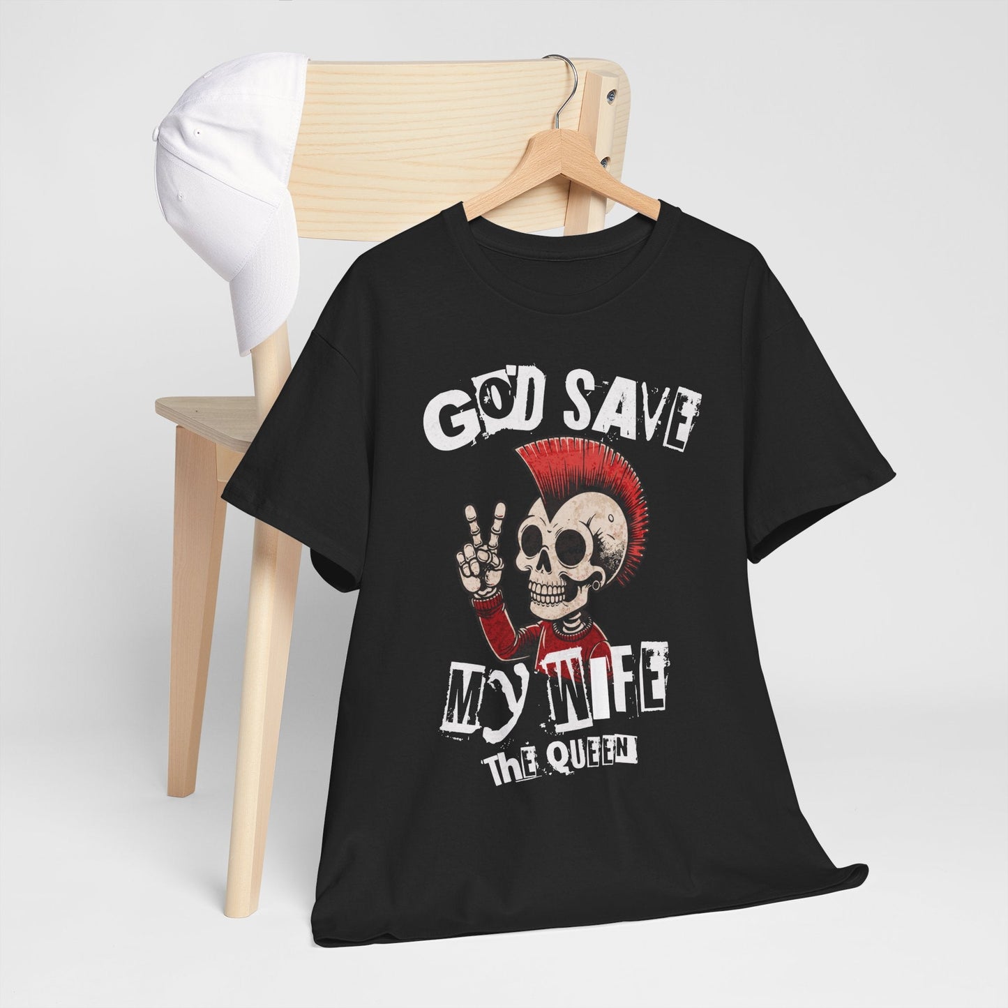 God Save My Wife The Queen | Morsom punk t - skjorte - T-Shirt - Iskyns.no