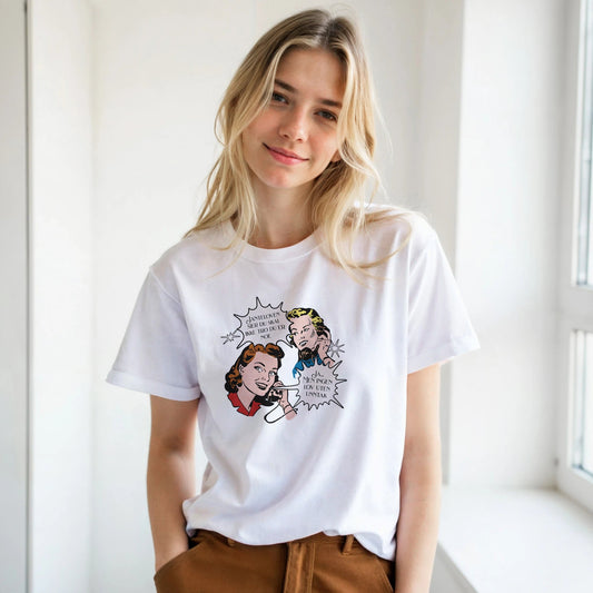 Janteloven - Ingen lov uten unntak| Unisex t - skjorte med klassisk passform - Print Material - Iskyns.no