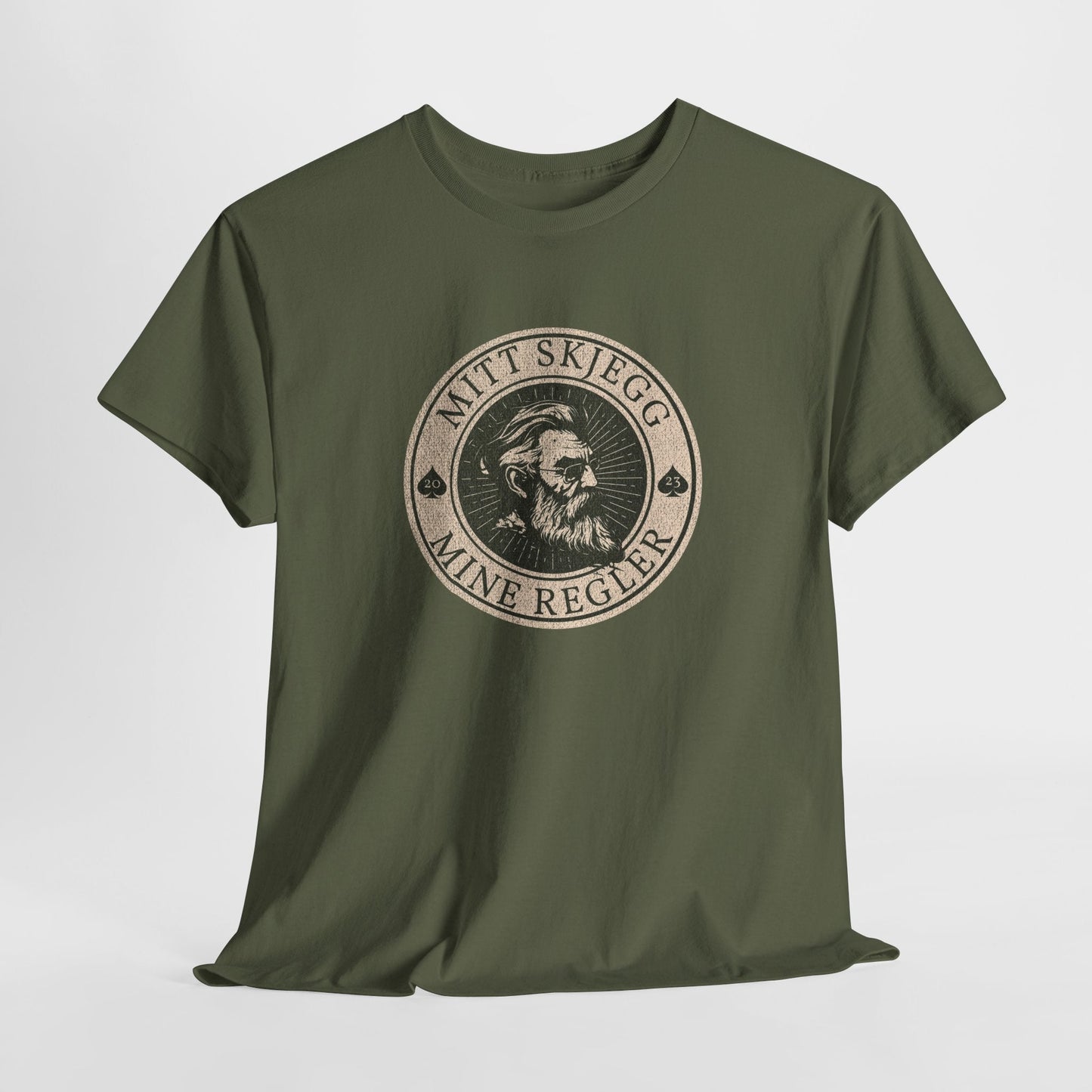 Mitt skjegg. Mine regler | Herre t - skjorte for ekte skjeggmenn - T-Shirt - Iskyns.no