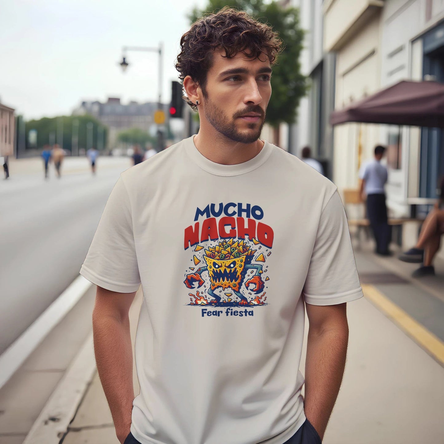Mucho Nacho | Unisex t - skjorte med klassisk passform - Print Material - Iskyns.no