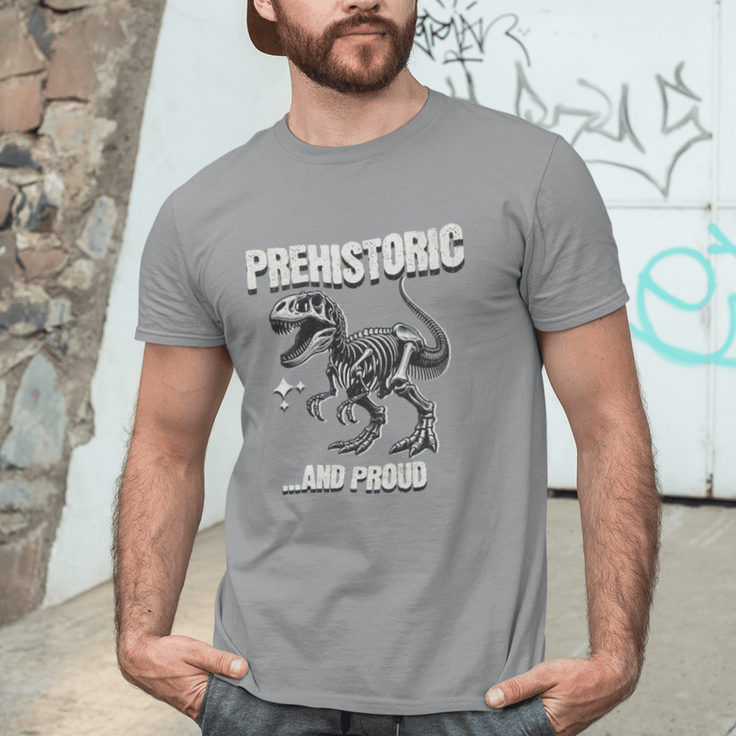Prehistoric and Proud - Unisex t - skjorte - Print Material - Iskyns.no