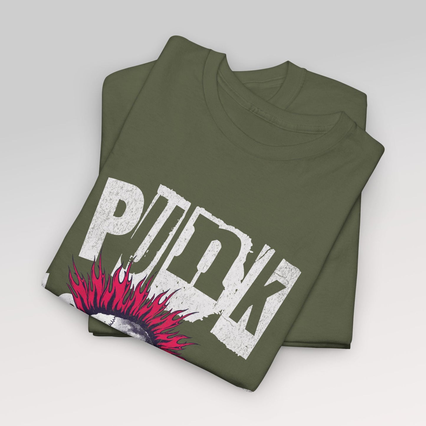 Punk Is Not Dead | Mohawk hodeskalle t - skjorte - T-Shirt - Iskyns.no