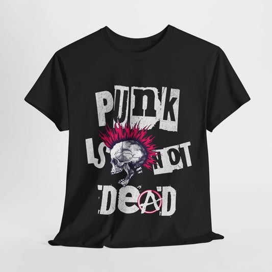 Punk Is Not Dead | Mohawk hodeskalle t - skjorte - T-Shirt - Iskyns.no