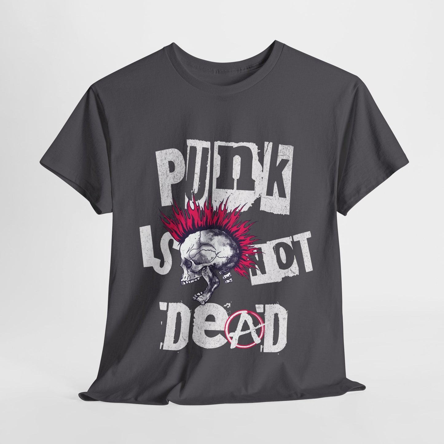 Punk Is Not Dead | Mohawk hodeskalle t - skjorte - T-Shirt - Iskyns.no
