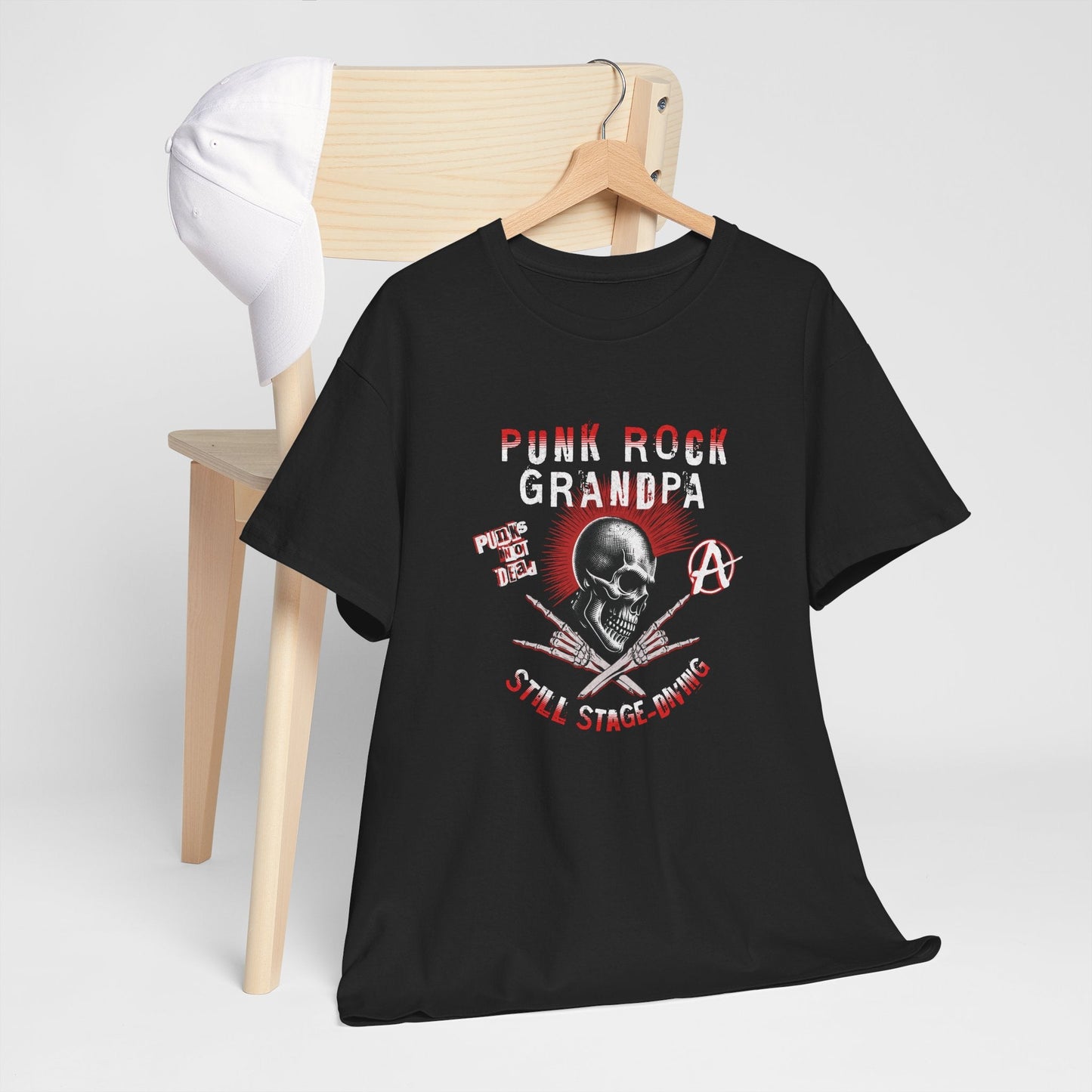 Punk Rock Grandpa | Stage - diving bestefar t - skjorte - T-Shirt - Iskyns.no