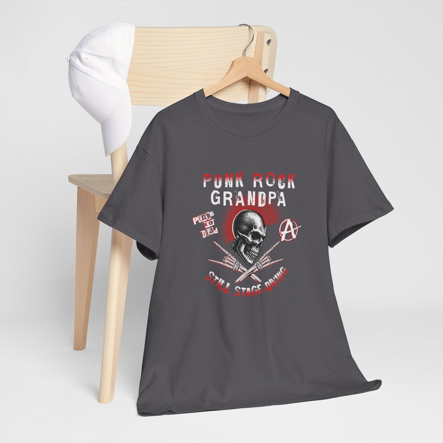 Punk Rock Grandpa | Stage - diving bestefar t - skjorte - T-Shirt - Iskyns.no