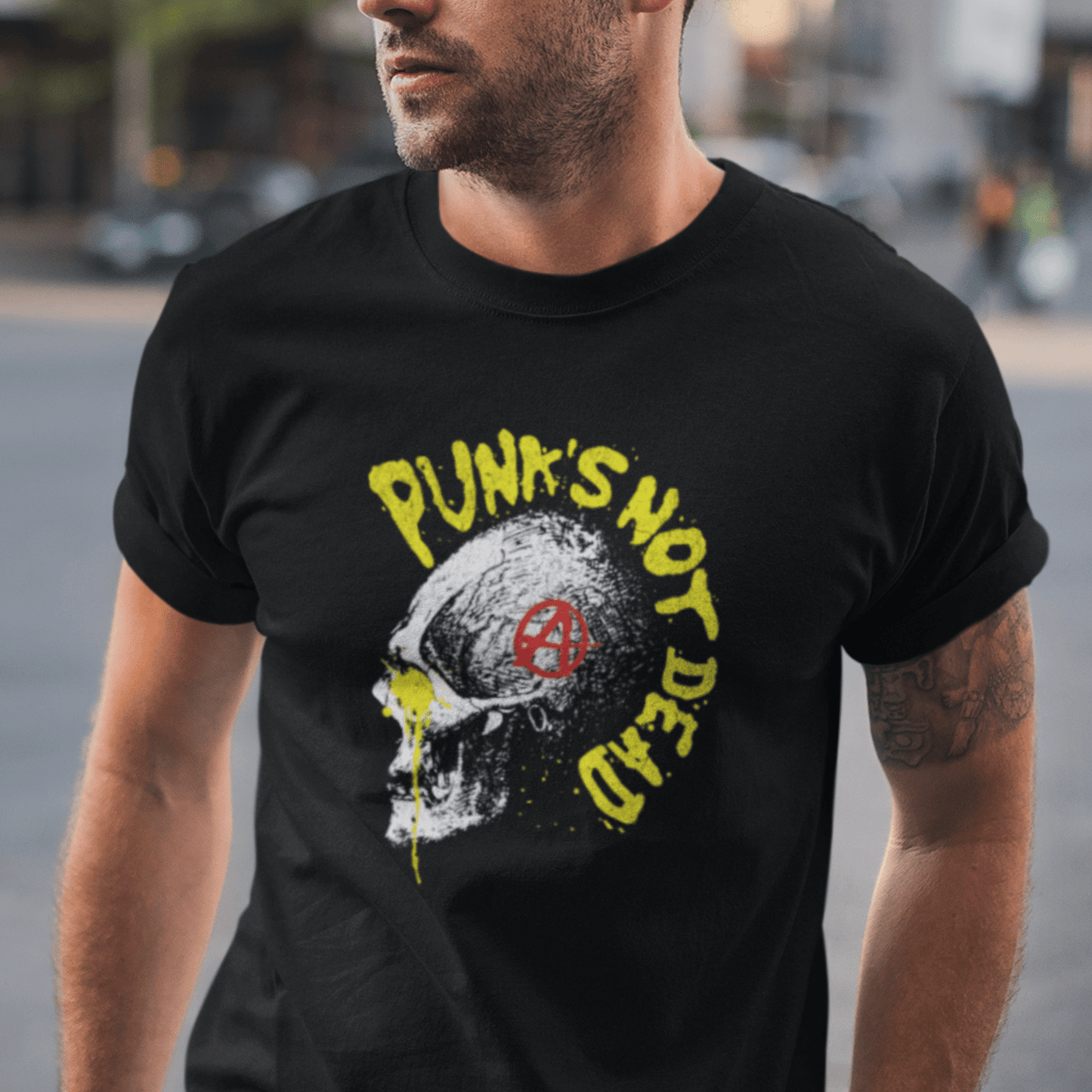 Punk’s Not Dead | Anarkistisk punk t - skjorte - T-Shirt - Iskyns.no