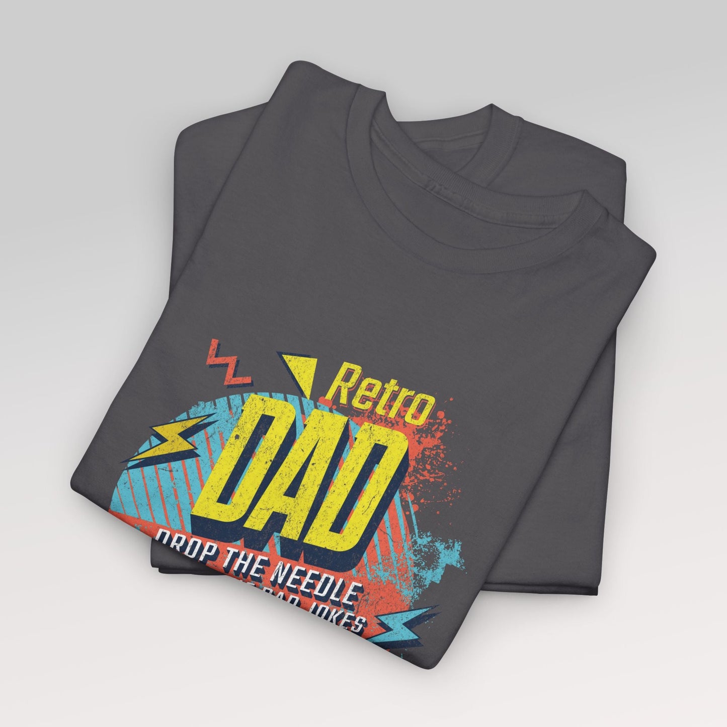 Retro Dad | Vinyl - og musikkelskende pappa t - skjorte - T-Shirt - Iskyns.no