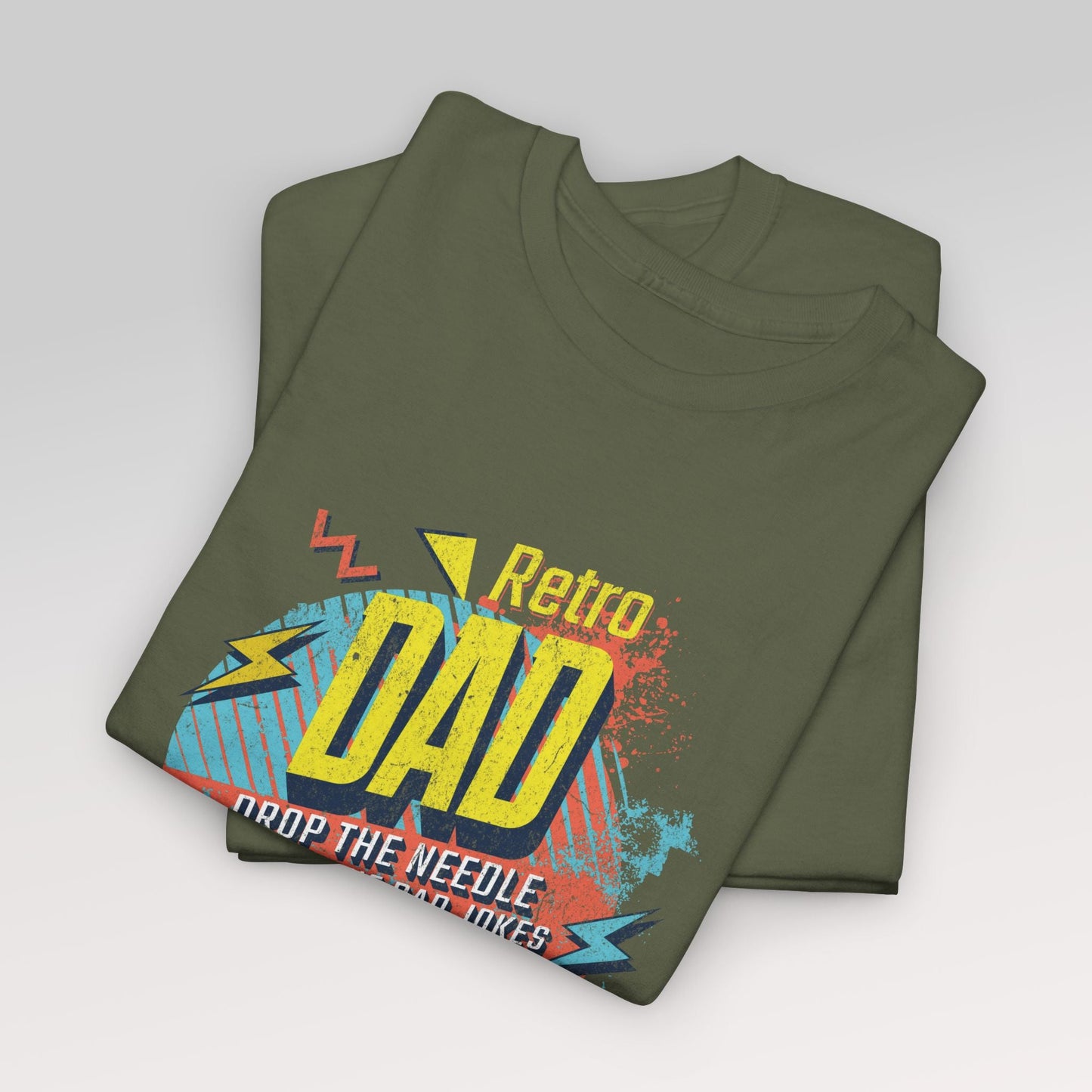 Retro Dad | Vinyl - og musikkelskende pappa t - skjorte - T-Shirt - Iskyns.no