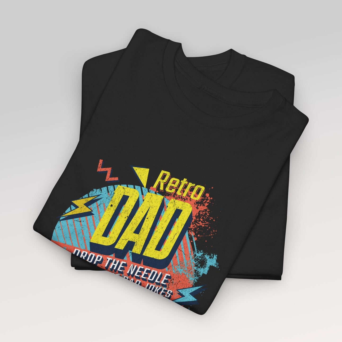 Retro Dad | Vinyl - og musikkelskende pappa t - skjorte - T-Shirt - Iskyns.no
