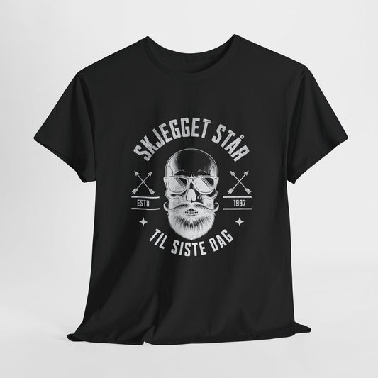 Skjegget står til siste dag | Herre t - skjorte med klassisk passform - T-Shirt - Iskyns.no