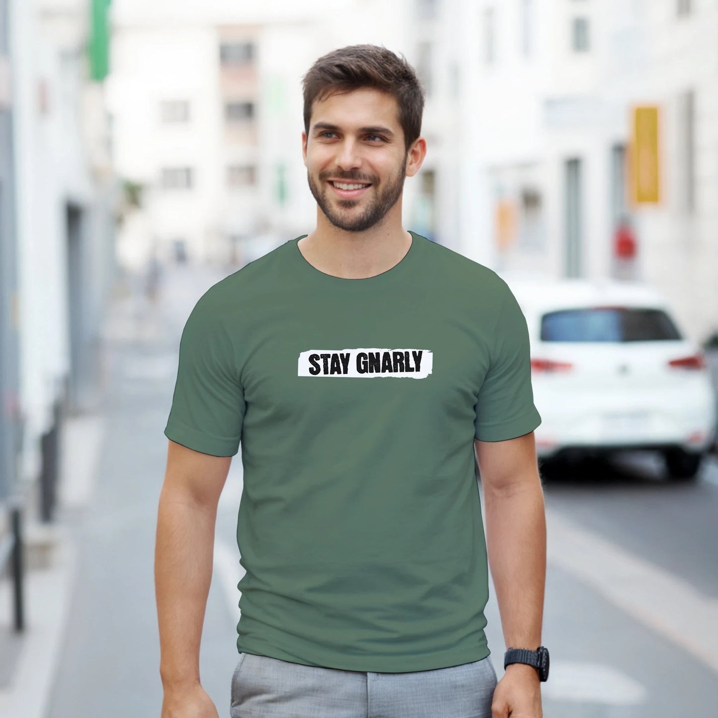 Stay Gnarly | Unisex t - skjorte med klassisk passform - Print Material - Iskyns.no