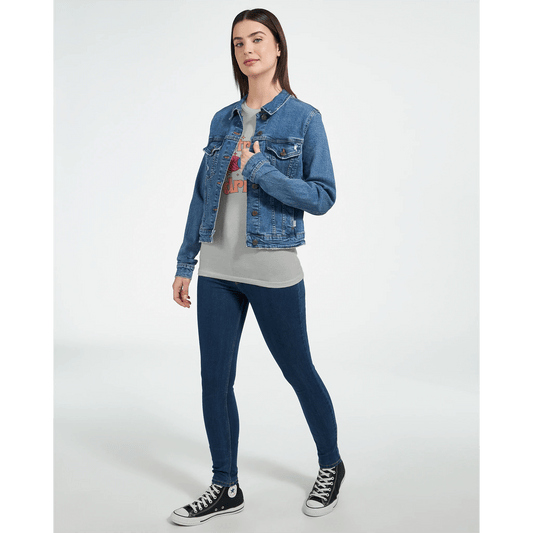 Strikk og drikk | Premium dame t - skjorte med figurnær passform - Print Material - Iskyns.no