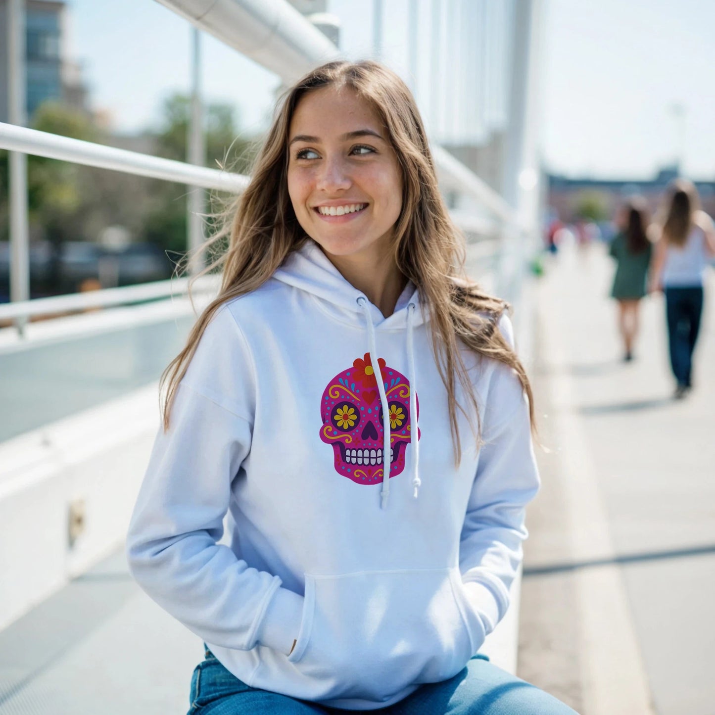 Sukkerskalle | Unisex hettegenser med klassisk passform - Print Material - Iskyns.no