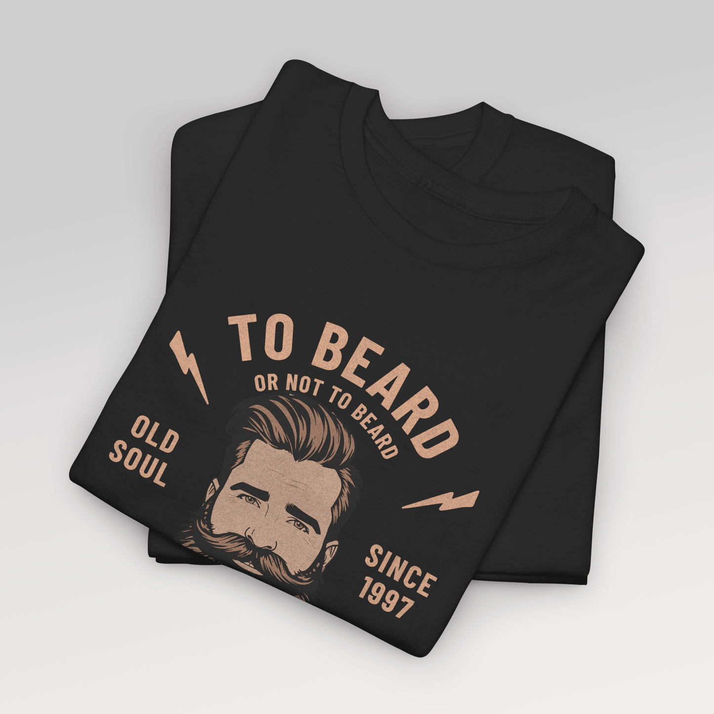 To Beard or Not to Beard | Humoristisk t - skjorte for skjeggelskere - T-Shirt - Iskyns.no