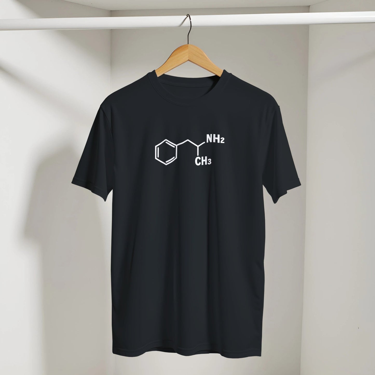 Amfetamin molekylet | Unisex t - skjorte med klassisk passform - Print Material - Iskyns.no