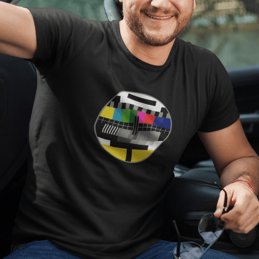 Analog Testbilde | Unisex t - skjorte med klassisk passform - Print Material - Iskyns.no