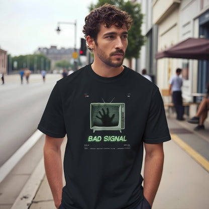 Bad Signal | Unisex t - skjorte med klassisk passform - Print Material - Iskyns.no