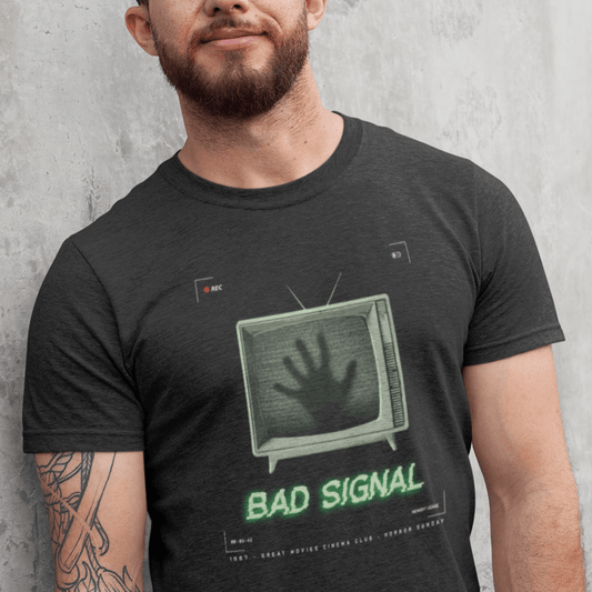 Bad Signal | Unisex t - skjorte med klassisk passform - Print Material - Iskyns.no