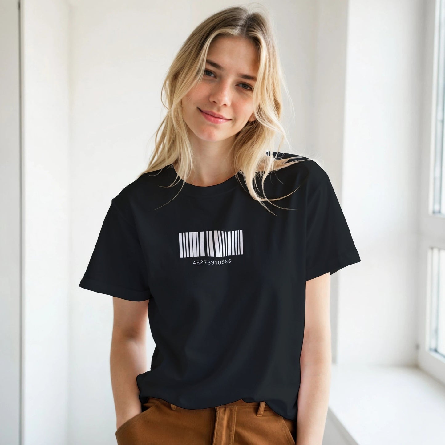 Barkode | Unisex T - skjorte med Klassisk Passform - Iskyns.no