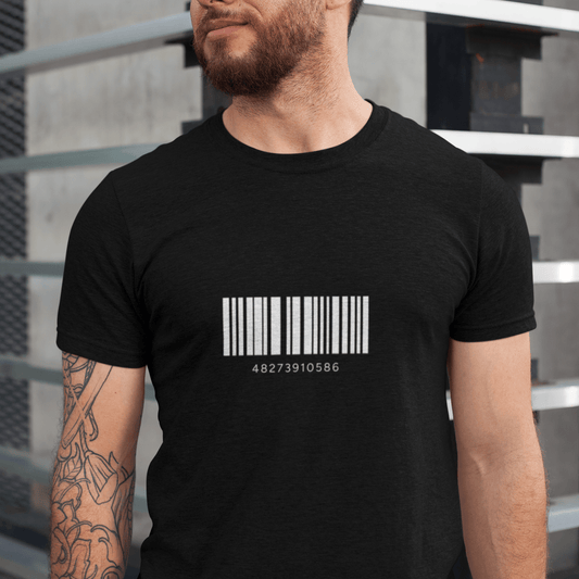 Barkode | Unisex T - skjorte med Klassisk Passform - Iskyns.no