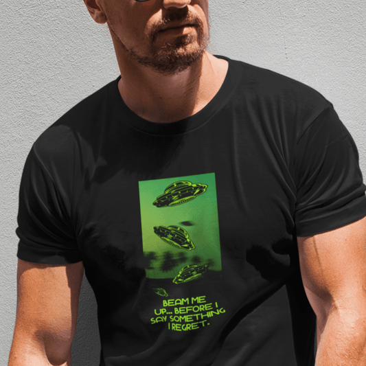 Beam Me Up | Unisex T - skjorte med klassisk passform - T-Shirt - Iskyns.no