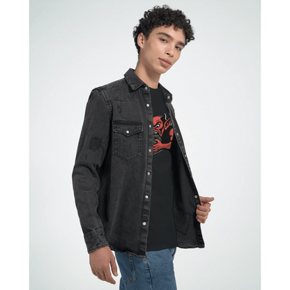 Djevel spiser jorden | Unisex t - skjorte med klassisk passform - Print Material - Iskyns.no