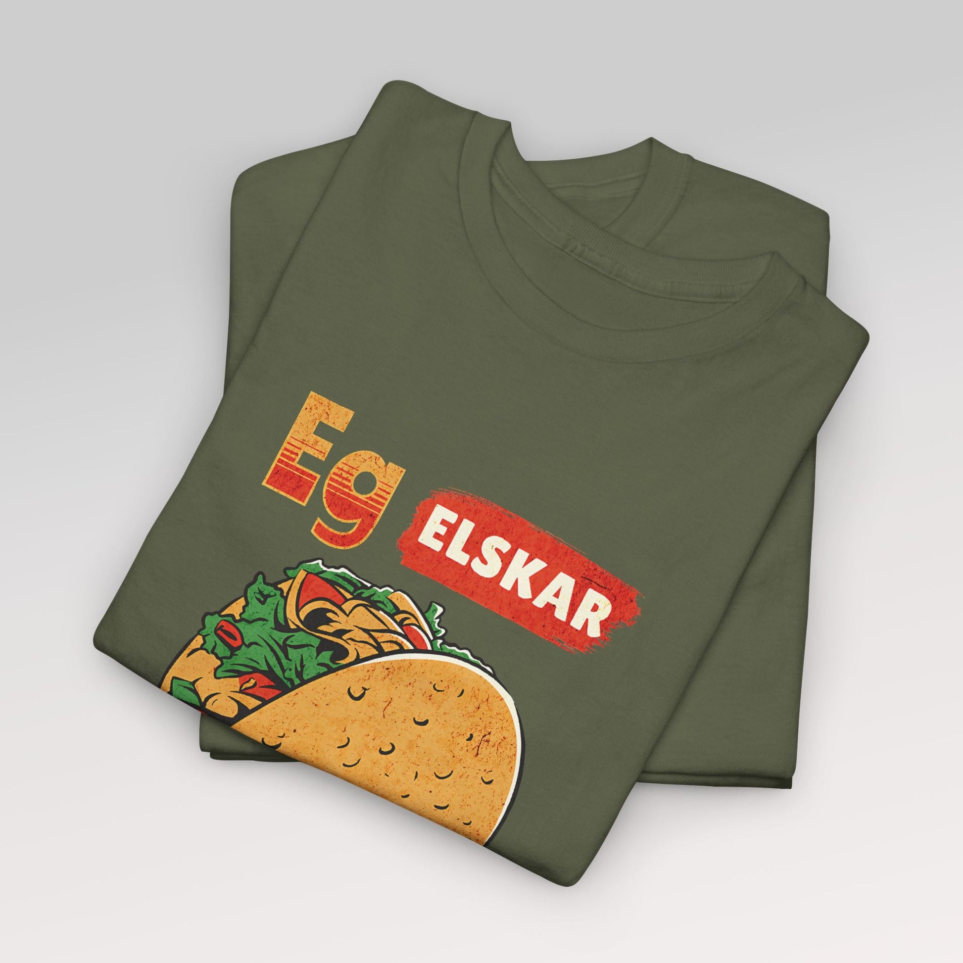 Eg elskar taco fredag | Unisex t - skjorte med klassisk passform - T-Shirt - Iskyns.no