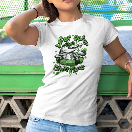 Later Gator – Chill Time | Dame t-skjorte med klassisk passform