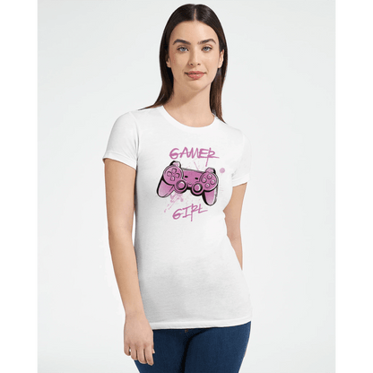 Gamer Girl | Premium dame t - skjorte med figurnær passform - Print Material - Iskyns.no