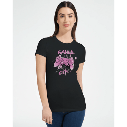 Gamer Girl | Premium dame t - skjorte med figurnær passform - Print Material - Iskyns.no