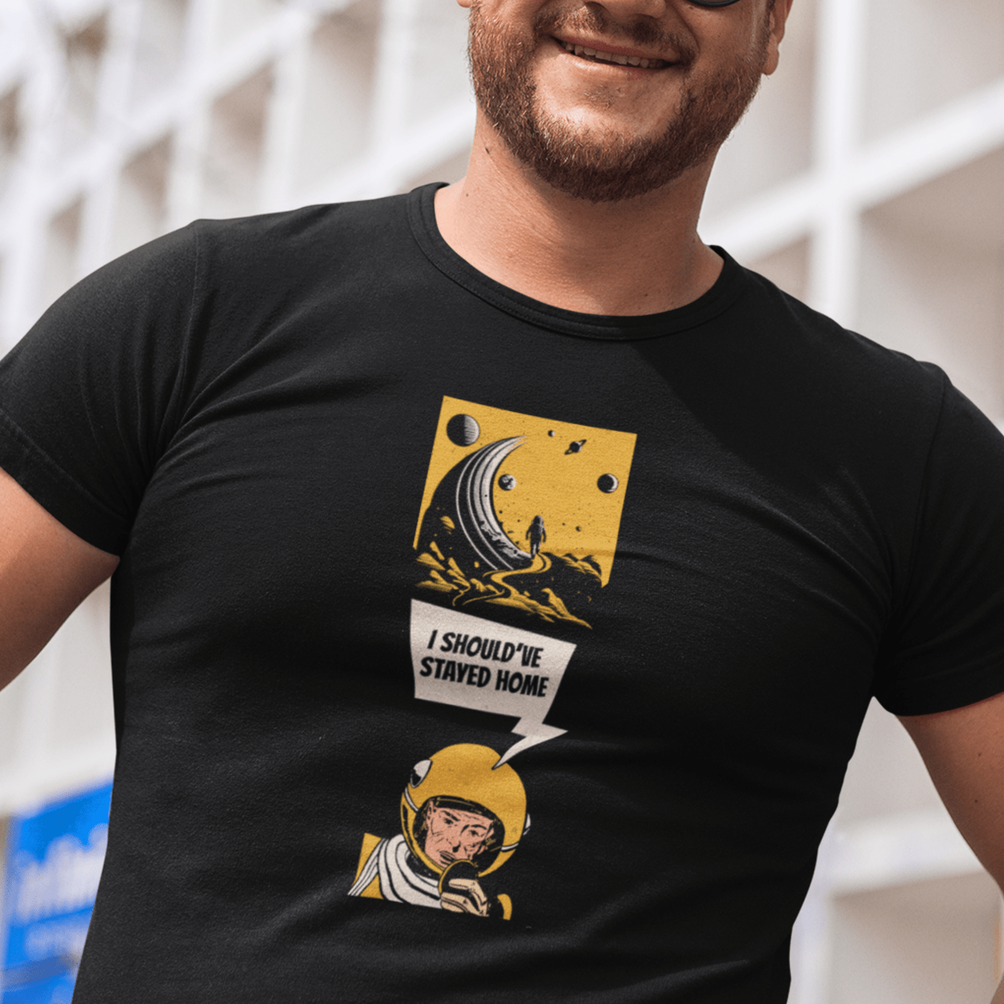 I Should've Stayed Home | Unisex t - skjorte med klassisk passform - T-Shirt - Iskyns.no