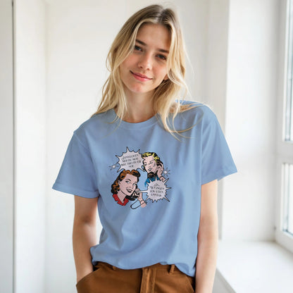 Janteloven - Ingen lov uten unntak| Unisex t - skjorte med klassisk passform - Print Material - Iskyns.no