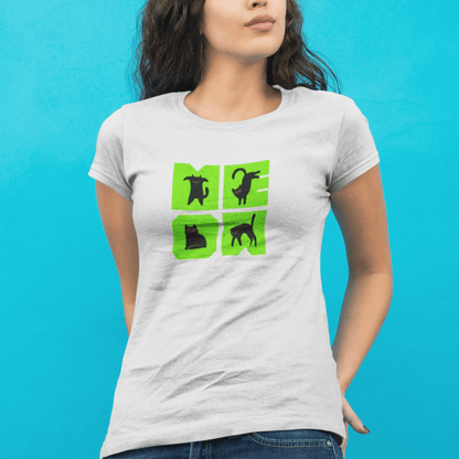Meow Katt| Unisex t - skjorte med klassisk passform - Print Material - Iskyns.no