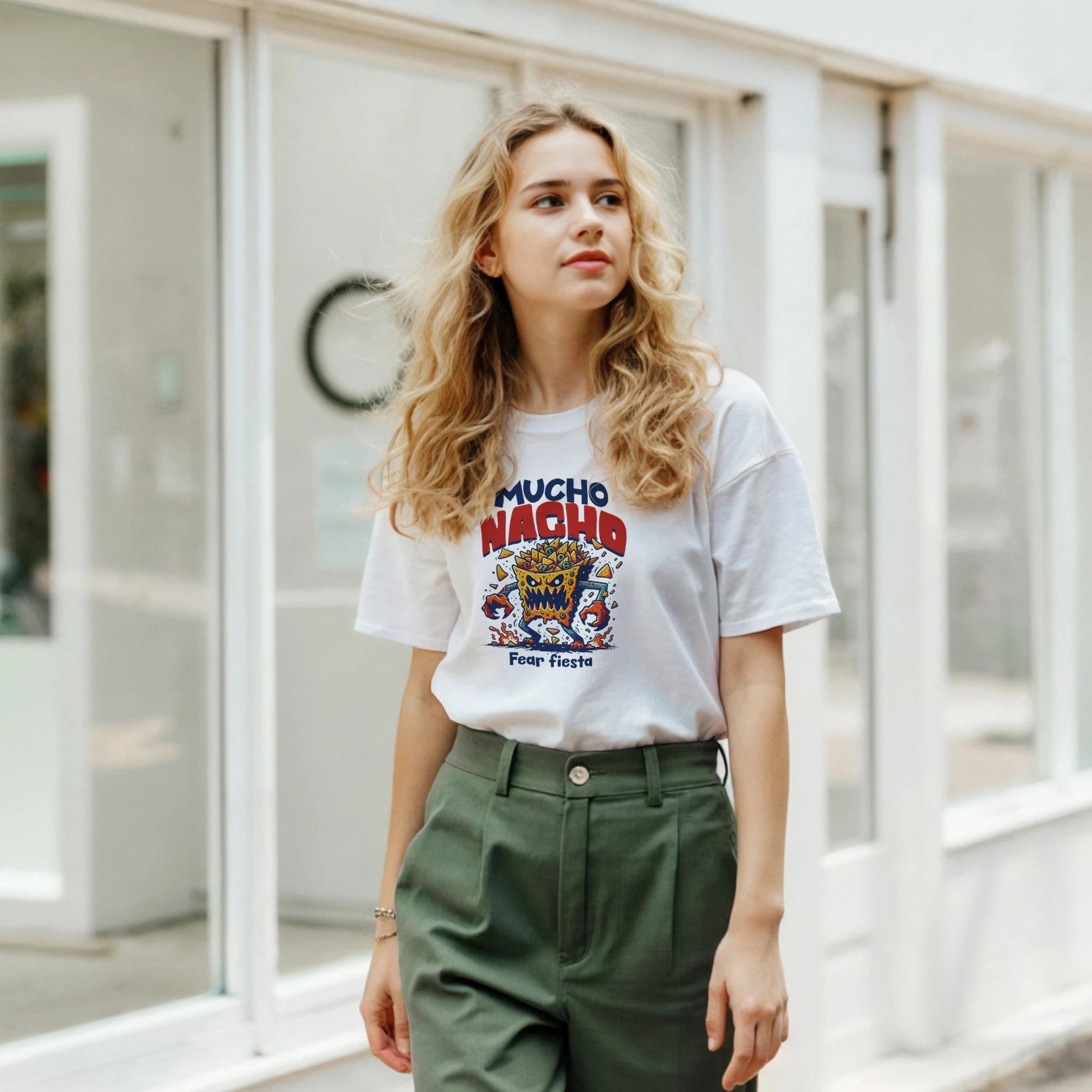 Mucho Nacho | Unisex t - skjorte med klassisk passform - Print Material - Iskyns.no