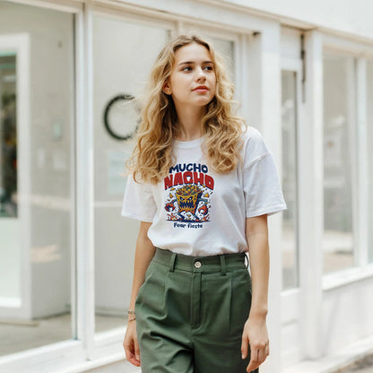 Mucho Nacho | Unisex t - skjorte med klassisk passform - Print Material - Iskyns.no